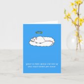 Carte Sympathie sur la perte de la souris blanche pour a (Fleur jaune)