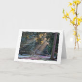 Carte Sympathie sur la perte de votre père rayons du sol (Fleur jaune)