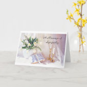 Carte Sympathie un message de la sympathie (Fleur jaune)