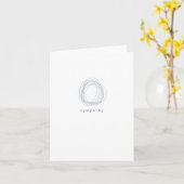 Carte Sympathie (vide à l'intérieur) (Fleur jaune)