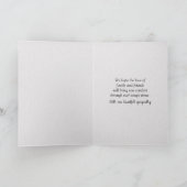 Carte Sympathie vintage au bouquet de rose (Intérieur)