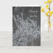 Carte Sympathies les plus profondes (Fleur jaune)