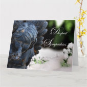 Carte Sympathies les plus profondes Jardin Ange de neige (Fleur jaune)