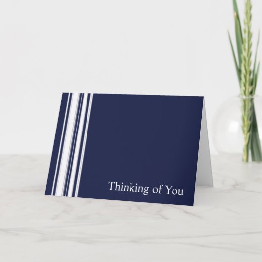 Carte Sympathique Blue Stripes (Devant)