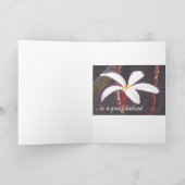 Carte Sympathique - Fleurs tropicales (Intérieur)