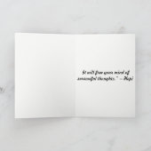 Carte Sympathique Oiseau en pluie (Intérieur)