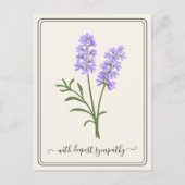 Carte Sympathique personnalisable avec Fleur à mai (Devant)