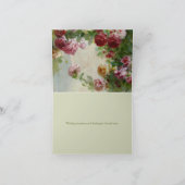 Carte Sympathy Antique Roses Désolé Pour Votre Perte (Intérieur)