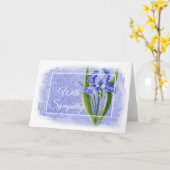 Carte Sympathy - Blue Iris d1 (Fleur jaune)