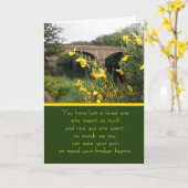Carte Sympathy Card (Fleur jaune)
