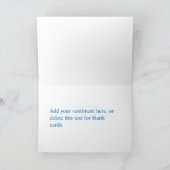 Carte Sympathy Card de Deepest Blue (Intérieur)