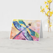 Carte Sympathy Card Featuring a Dragonfly (Fleur jaune)