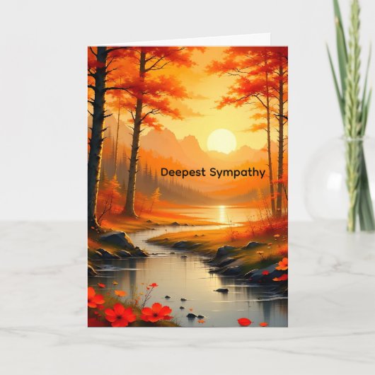 Carte Sympathy Card for a Mom with Sunset (Devant)