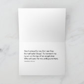 Carte Sympathy Card for Cat Owner (Intérieur)