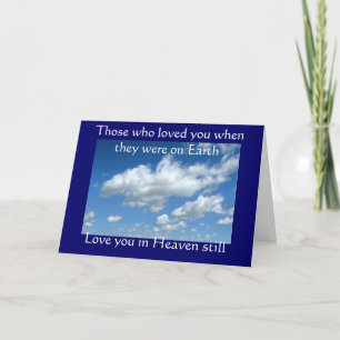 Carte Sympathy card: (Those who loved you)