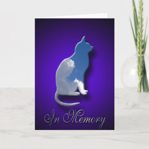 Carte Sympathy Cat Perte de chat d'animal de com