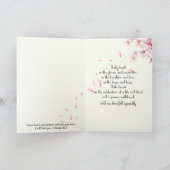 Carte Sympathy Cherry Blossom Branch With Dewdrops (Intérieur)