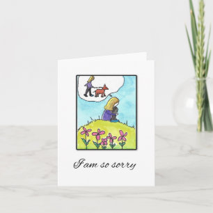 Carte Sympathy Chien Animaux, Je suis tellement dé