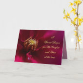 Carte Sympathy Clematis Violet (Fleur jaune)