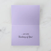 Carte Sympathy Condolences Fleurs de Flex Bleu Photograp (Intérieur)