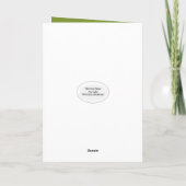 Carte Sympathy Dahlia dans les coussinets (Dos)