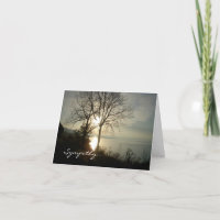 Carte Sympathy de Sunrise River Mississippi