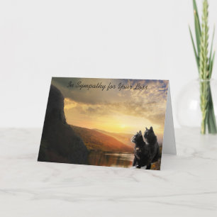 Carte Sympathy Death of Pet Cat