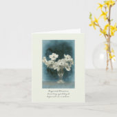 Carte Sympathy Dogwood symbolise l'espoir (Fleur jaune)