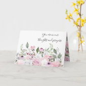 Carte Sympathy Floral (Fleur jaune)