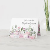 Carte Sympathy Floral (Devant)