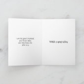 Carte Sympathy Gospel (Intérieur)