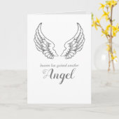 Carte Sympathy Heaven Angel | La pensée religieuse de vo (Fleur jaune)