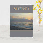 Carte Sympathy Kure Sunrise (Fleur jaune)