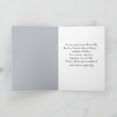 Carte Sympathy Moonlight Footprints In a Snowy Forest (Intérieur)