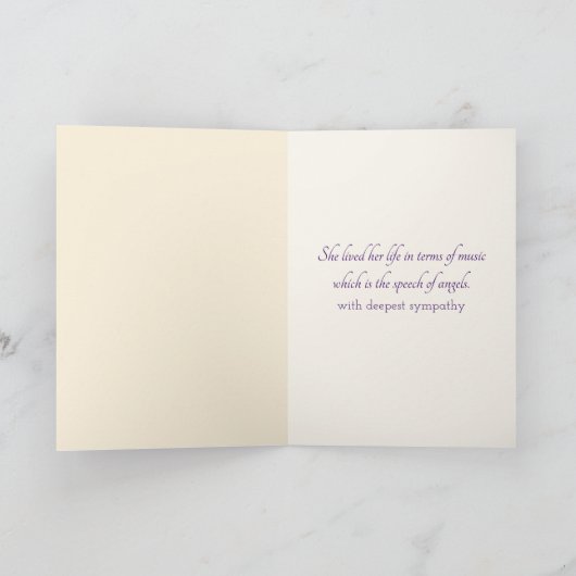 Carte Sympathy Neon Notes musicales (Intérieur)