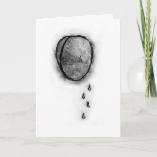 Carte Sympathy originale - Je Pleure avec vous (Devant)