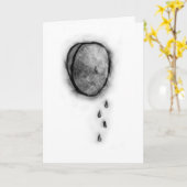 Carte Sympathy originale - Je Pleure avec vous (Fleur jaune)