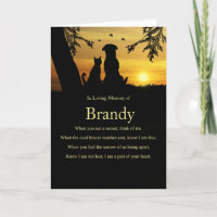 Sympathy Pet with Dog and Cat Nom personnalisé