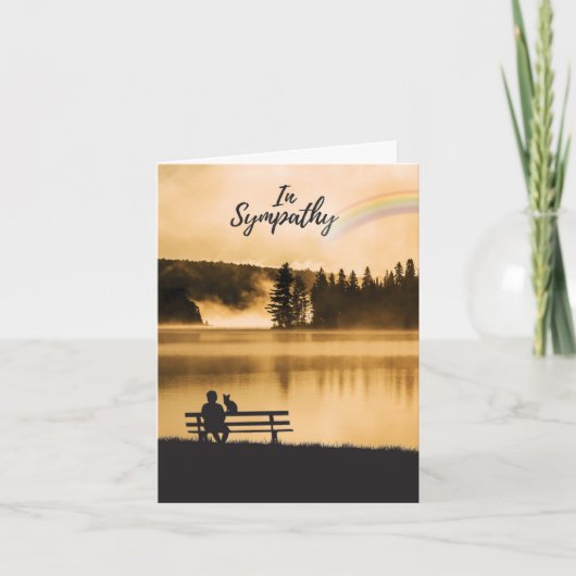 Carte Sympathy pour animal - Sympathy Rainbow Cat (Devant)