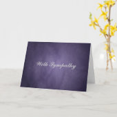 Carte Sympathy Purple (Fleur jaune)