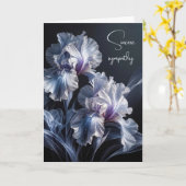 Carte Sympathy Purple Iris (Fleur jaune)