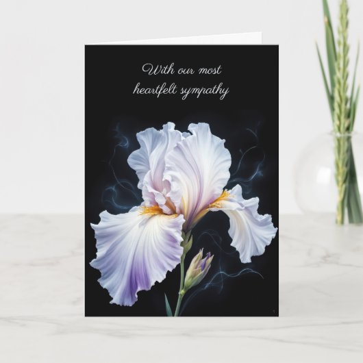 Carte Sympathy Purple Iris (Devant)