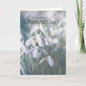 Carte Sympathy Snowdrops (Devant)