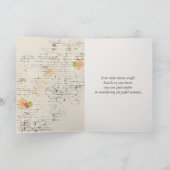 Carte Sympathy Sunflower Bouquet on Brick (Intérieur)