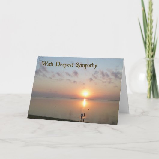 Carte Sympathy - Sur la plage (Devant)