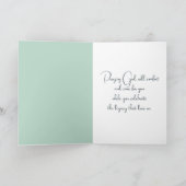 Carte Sympathy Watercolor Mountain Scene (Intérieur)