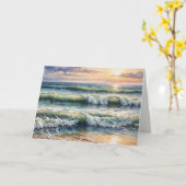 Carte Sympathy Watercolor Sunrise (Fleur jaune)