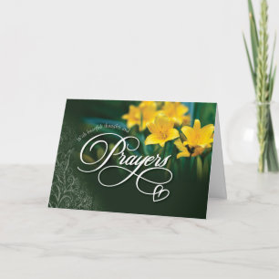 Carte Sympathy, With Heartfelt Thoughts and Prayers
