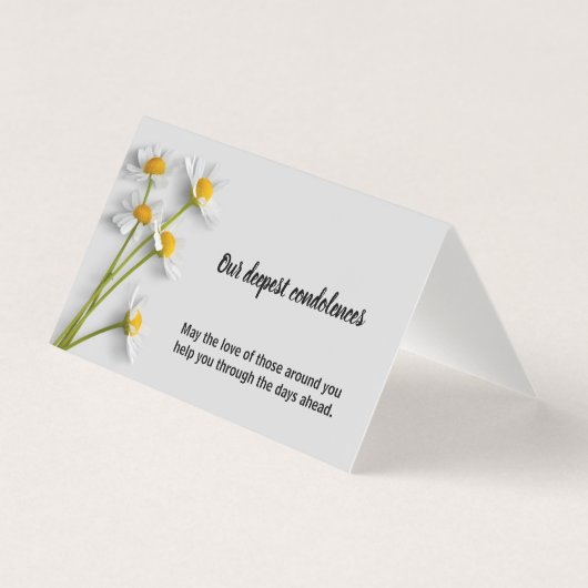 Carte Symphathie Condolence Florale (Front)