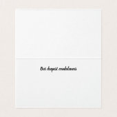 Carte Symphathie Condolence Florale (Inside Unfolded)